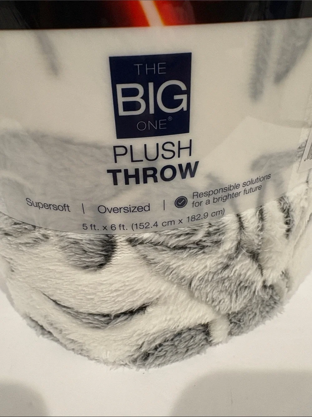 Star Wars White & Gray Plush Throw Blanket brand new with tags